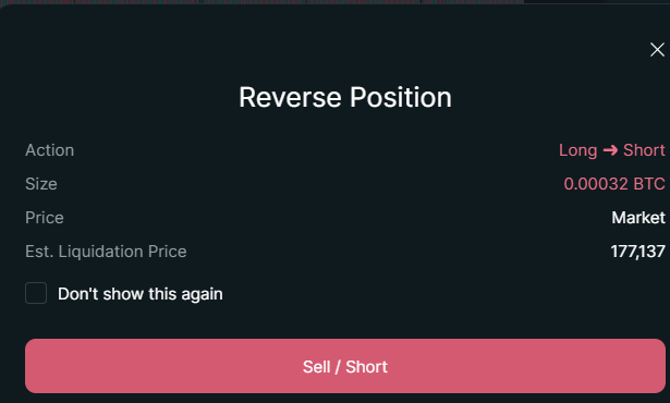 Reverse action in position controls